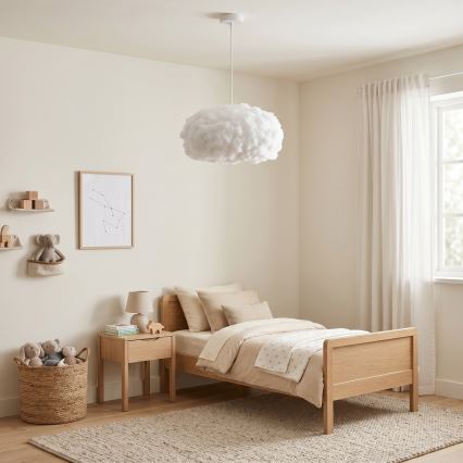 Brilagi - Полилей на кабел SOLEAIR 1xE27/60W/230V, Ø 45 см, бял