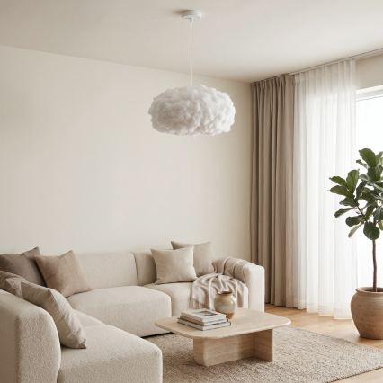 Brilagi - Полилей на кабел SOLEAIR 1xE27/60W/230V, Ø 45 см, бял