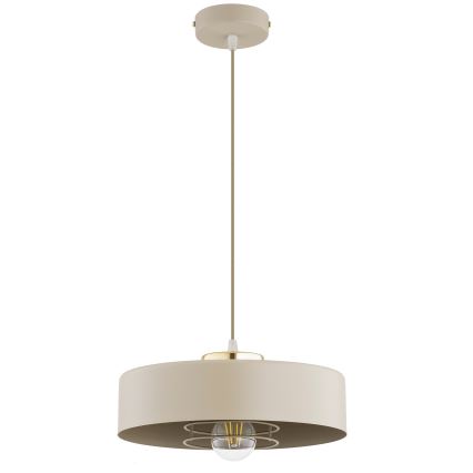 Brilagi - Полилей на кабел SPRING 1xE27/60W/230V pr. 30 cm бежово/златно