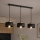 Brilagi - Полилей на кабел SPRING 3xE27/60W/230V черен/златист