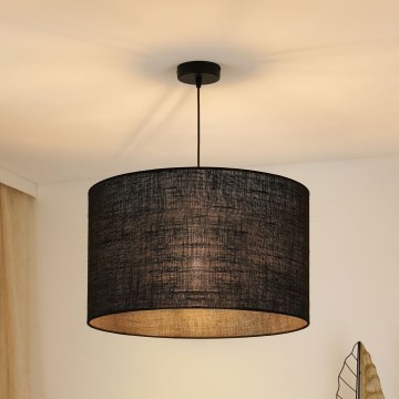 Brilagi - Полилей на кабел TUBES ROLLER 1xE27/15W/230V диаметър 50 см черен