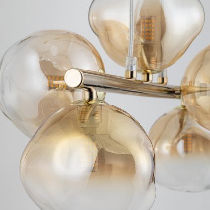 Brilagi - Полилей на кабел VULCANO 5xG9/8W/230V златисто/димчато бежово