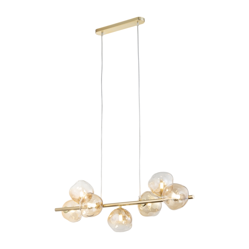 Brilagi - Полилей на кабел VULCANO 7xG9/8W/230V златист/опушено бежово