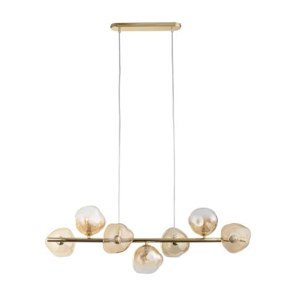 Brilagi - Полилей на кабел VULCANO 7xG9/8W/230V златист/опушено бежово