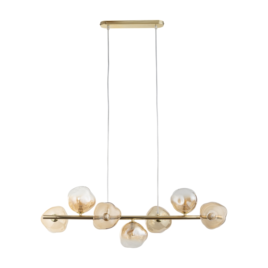 Brilagi - Полилей на кабел VULCANO 7xG9/8W/230V златист/опушено бежово