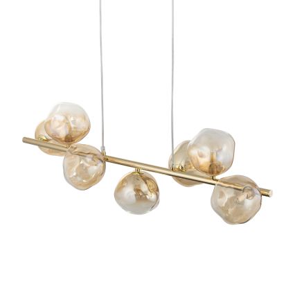 Brilagi - Полилей на кабел VULCANO 7xG9/8W/230V златист/опушено бежово