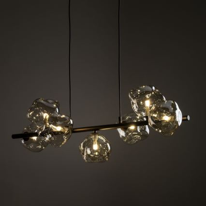 Brilagi - Полилей на кабел VULCANO 7xG9/8W/230V кафяв/димно-бежов