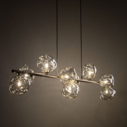 Brilagi - Полилей на кабел VULCANO 9xG9/8W/230V кафяв/димчато бежов