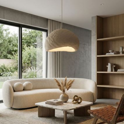 Brilagi - Полилей на кабел WABI SABI 1xE27/40W/230V диам. 50 см бежов