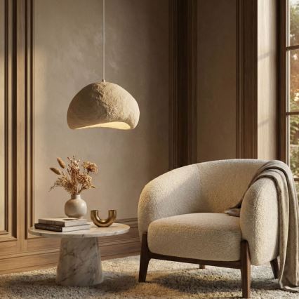 Brilagi - Полилей на кабел WABI SABI 1xE27/40W/230V диам. 50 см бежов