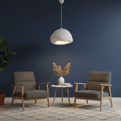 Brilagi - Полилей на кабел WABI SABI 1xE27/40W/230V, диаметър 42 см, бял