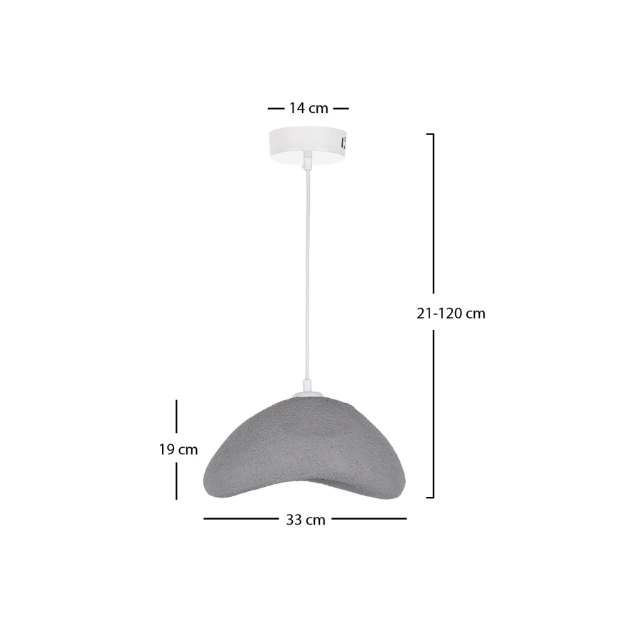 Brilagi - Полилей на кабел WABI SABI 1xE27/40W/230V Ø 33 см сив