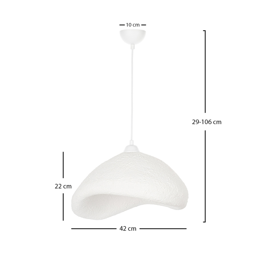 Brilagi - Полилей на кабел WABI SABI 1xE27/40W/230V Ø 42 cm бял