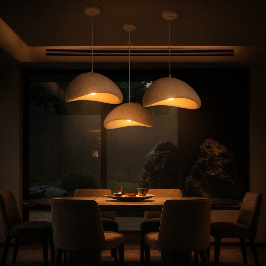 BRILAGI - Полилей на кабел WABI SABI 1xE27/60W/230V Ø 40 cm бял