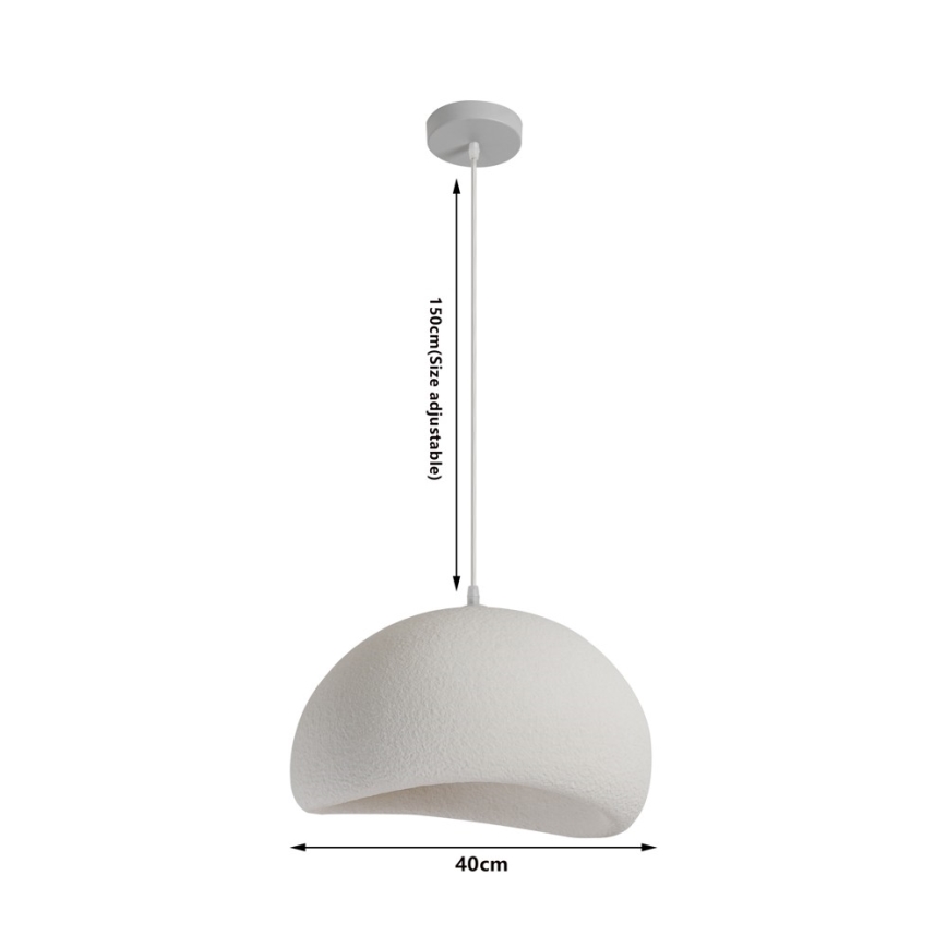 BRILAGI - Полилей на кабел WABI SABI 1xE27/60W/230V Ø 40 cm бял