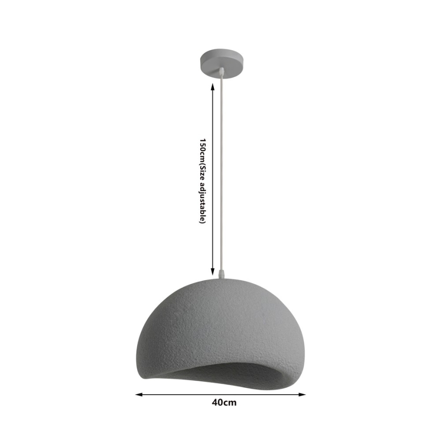 BRILAGI - Полилей на кабел WABI SABI 1xE27/60W/230V Ø 40 cm сив