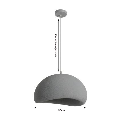 BRILAGI - Полилей на кабел WABI SABI 1xE27/60W/230V Ø 50 cm сив