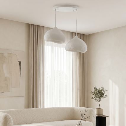 Brilagi - полилей на кабел WABI SABI 2xE27/40W/230V Ø 45 cm бял