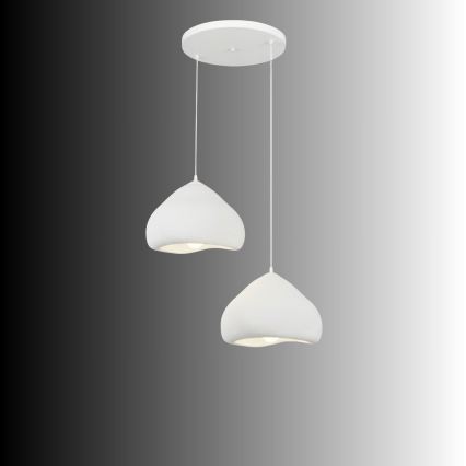 Brilagi - Полилей на кабел WABI SABI, 2xE27/40W/230V, Ø 45 cm, бял