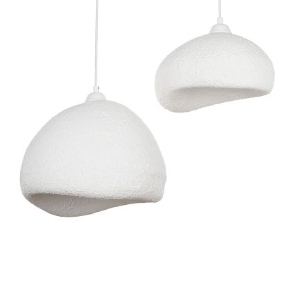 Brilagi - Полилей на кабел WABI SABI 2xE27/40W/230V Ø 70 см, бял