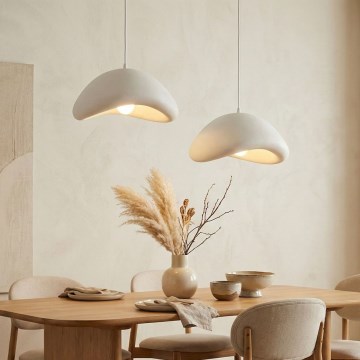 Brilagi - Полилей на кабел WABI SABI 2xE27/40W/230V Ø 74 cm бял