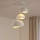 Brilagi - Полилей на кабел WABI SABI, 3x E27/40W/230V, Ø 76 см, бял