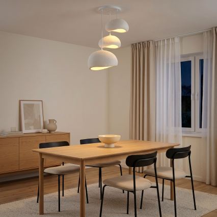 Brilagi - Полилей на кабел WABI SABI, 3x E27/40W/230V, Ø 76 см, бял