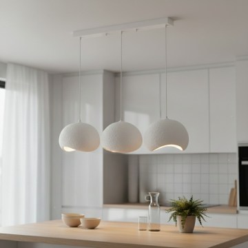 Brilagi - Полилей на кабел WABI SABI 3xE27/40W/230V бял