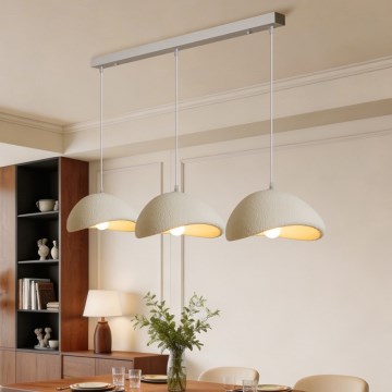 BRILAGI - Полилей на кабел WABI SABI 3xE27/60W/230V бял