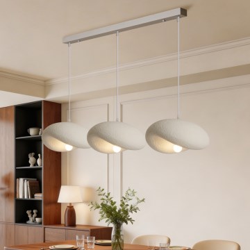 BRILAGI - Полилей на кабел WABI SABI 3xE27/60W/230V бял