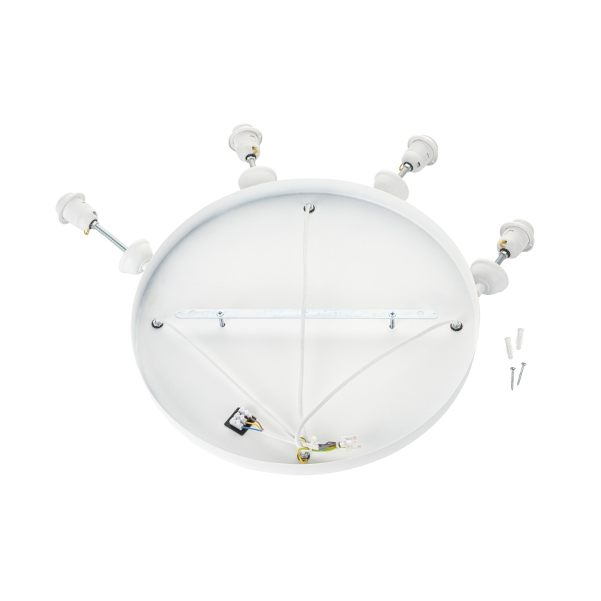 Brilagi - Полилей на кабел WABI SABI, 4x E27 / 40 W / 230 V, Ø 90 см, бял