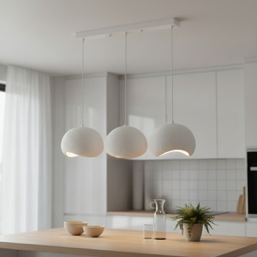 Brilagi - Полилей на кабел YONTU 3xE27/40W/230V бял