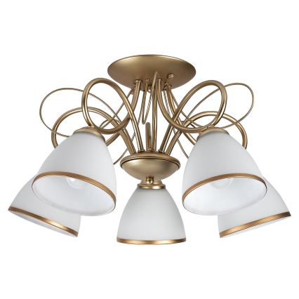 Brilagi - Полилей с повърхностен монтаж FRED 5xE27/60W/230V Ø 59 см златен