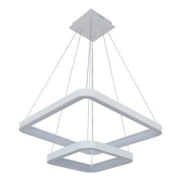 Brilagi - Полилей с регулируема яркост на кабел FALCON SLIM LED/78W/230V 3000-6500K 50x50 cm бял + с дистанционно управление