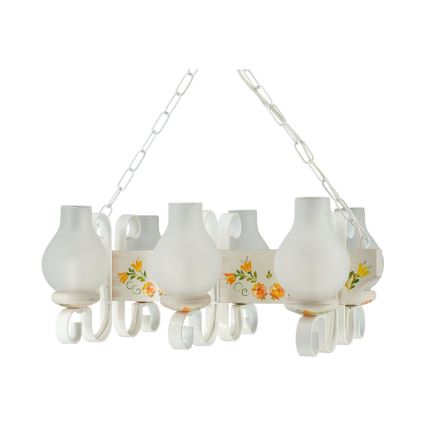 Brilagi - Полилей с верига QUEEN 3xE14/40W/230V бук/кремава