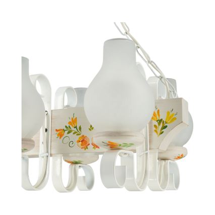 Brilagi - Полилей с верига QUEEN 3xE14/40W/230V бук/кремава