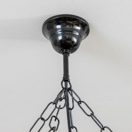 Brilagi - Полилей с верига ROATA 8xE14/40W/230V диам. 70 см бук/орех