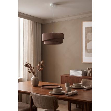 Brilagi - Полилей с кабел ARROW 1xE27/60W/230V Ø 45 см кафяв
