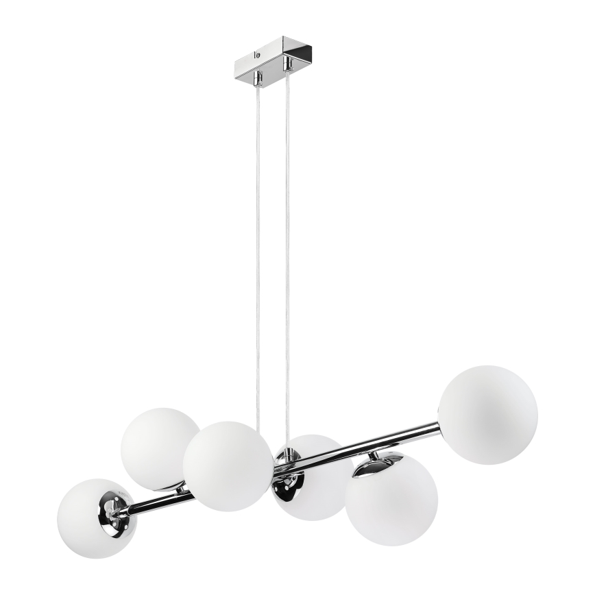 Brilagi - Полилей с кабел MALONY 6xE14/20W/230V блестящ хром