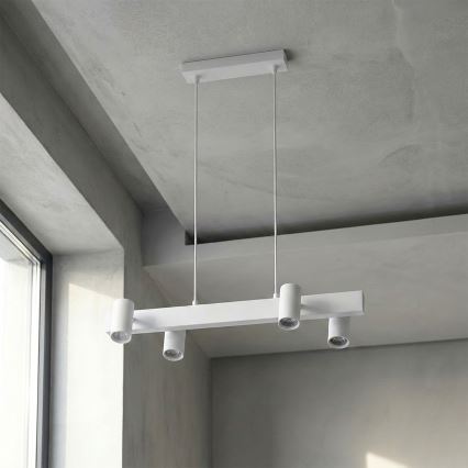 Brilagi - Полилей с кабелно окачване SELE 4xGU10/30W/230V бял