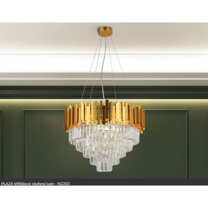 Brilagi - Полилей с кабелно окачване PLAZA 9xE14/40W/230V