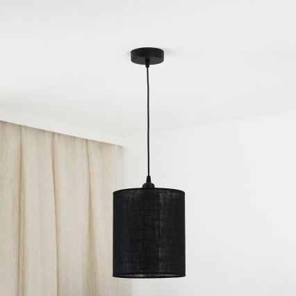 Brilagi - Полилей на кабел TUBES 1xE27/15W/230V Ø 20 см черен