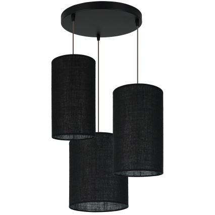 Brilagi - Полилей на кабел TUBES 3xE27/15W/230V черен