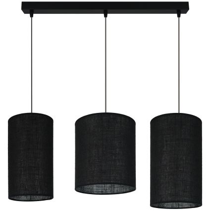 Brilagi - Полилей на кабел TUBES 3xE27/15W/230V черен