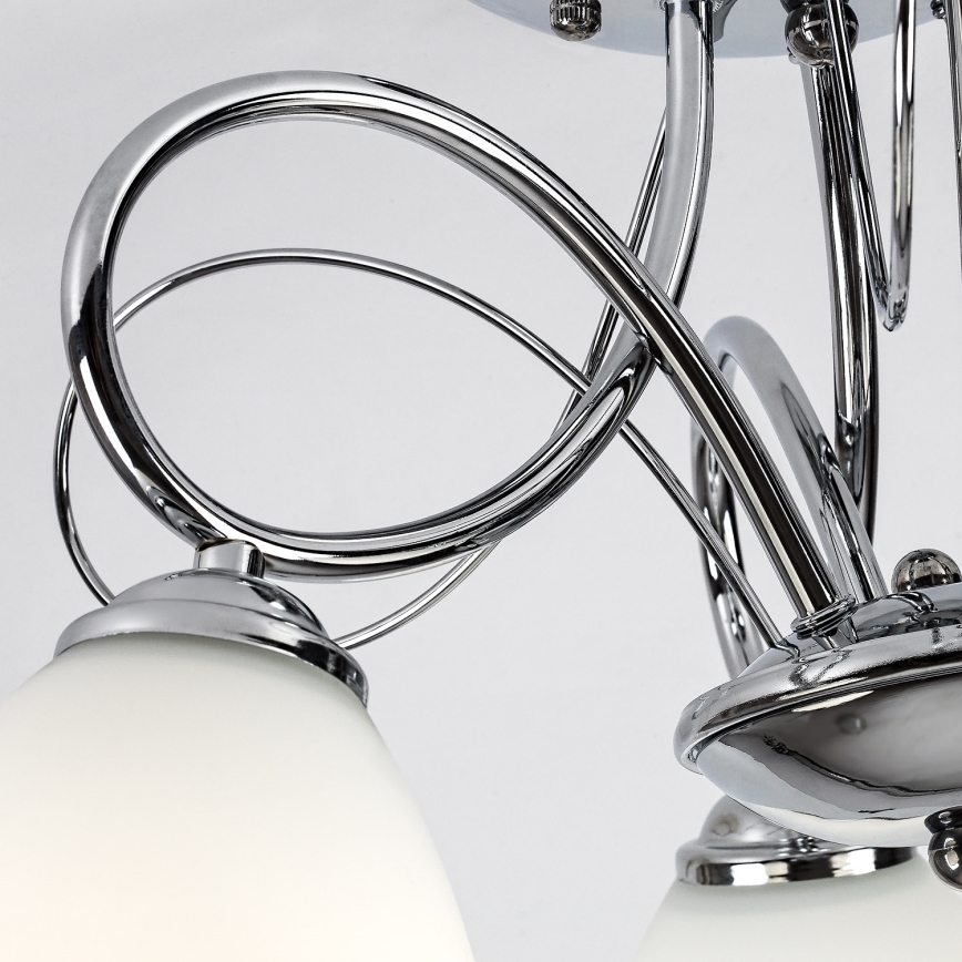 Brilagi - Полилей за директен монтаж FRED 3xE27/60W/230V, диаметър 59 см, лъскав хром