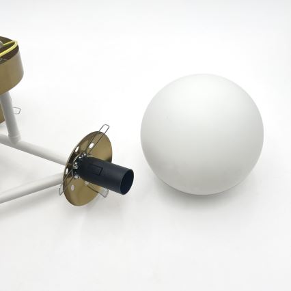 Brilagi - Полилей за монтаж на тавана MALIVA 4xE14/15W/230V златисто/бяло