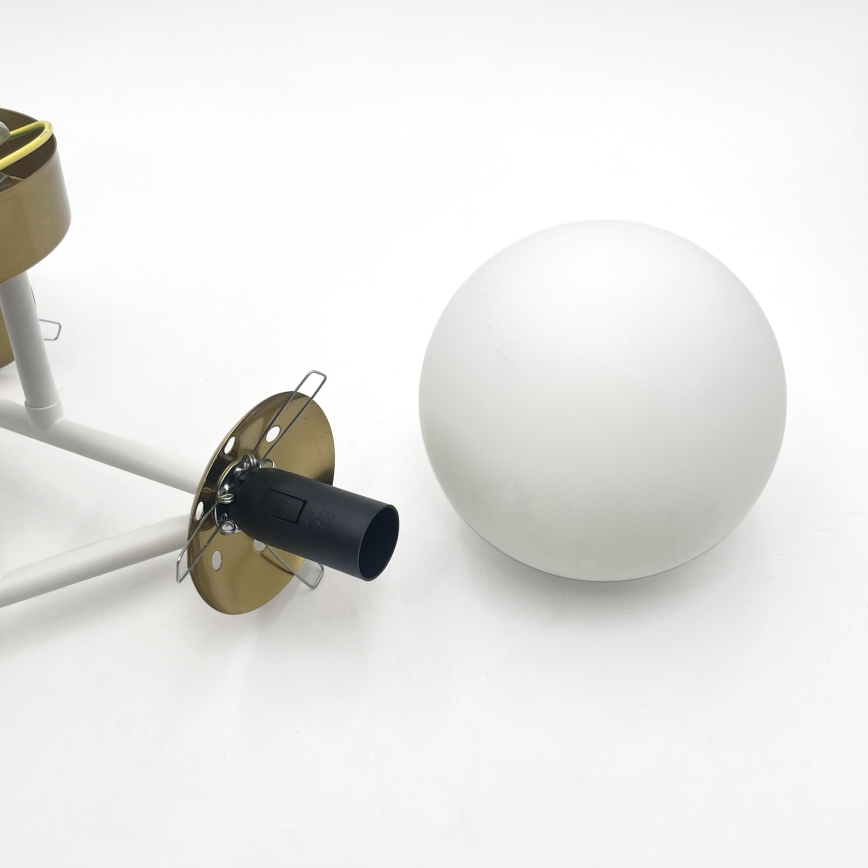 Brilagi - Полилей за монтаж на тавана MALIVA 4xE14/15W/230V златисто/бяло