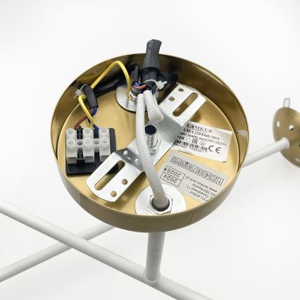 Brilagi - Полилей за монтаж на тавана MALIVA 4xE14/15W/230V златисто/бяло