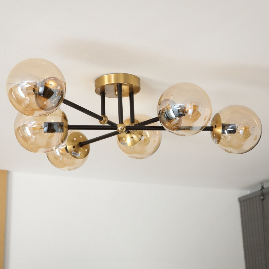 Brilagi - Полилей за монтаж на тавана MALIVA 6xE14/15W/230V златист