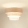 Brilagi - Полилей за повърхностен монтаж ALASKA LUNETA 1xE27/15W/230V Ø 45 см сив/кремав